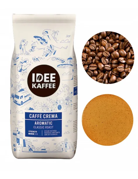 Idee Kaffee Cafe Crema kawa ziarnista średnio palona 1kg