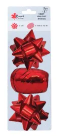 rozeta-2szt-kokon-blister-polysk-czerwon-rozetki-wstazki-czerwone-prezent