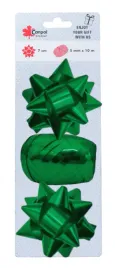 rozeta-2szt-kokon-blister-polysk-zielony-rozetki-wstazki-zielone-prezent