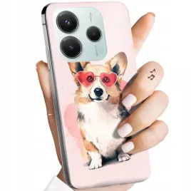 etui-do-xiaomi-redmi-note-14-5g-wzory-corgi-pieski-piesek-lapa-obudowa-case
