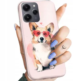 etui-do-xiaomi-redmi-12-4g-redmi-12-5g-wzory-corgi-pieski-piesek-lapa