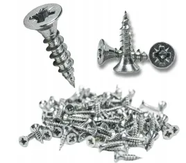 zestaw-100-sztuk-wkrety-do-drewna-ocynk-bialy-stozkowe-35-x-16mm