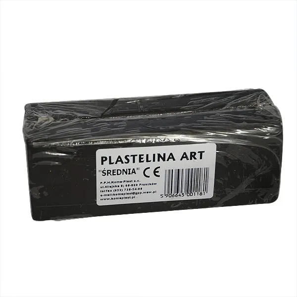 Plastelina artystyczna ART 500 g - CZARNA