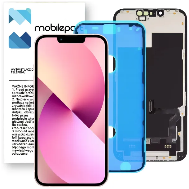 WYŚWIETLACZ DO IPHONE 13 LCD EKRAN RAMKA + USZCZELKA INCELL