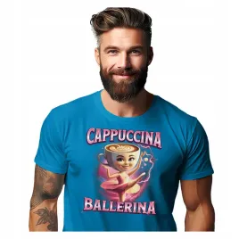 koszulka-meska-t-shirt-italian-brainrot-cappuccina-ballerina-memy-tiktok-m