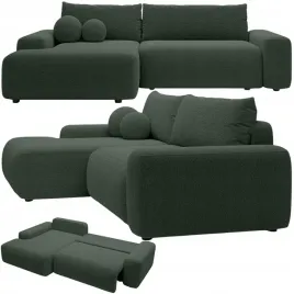 naroznik-rozkladany-z-pojemnikiem-na-posciel-lewostronny-boucle-zielony