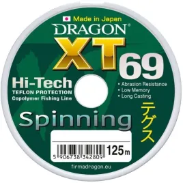 zylka-dragon-xt69-pro-spinning-made-in-japan-125m-028mm-895kg-szarozielon