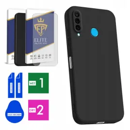 etui-na-telefon-huawei-p30-lite-matowe-soft-matt-szybka-szklo-ochronne