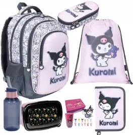 mega-zestaw-plecak-szkolny-st-majewski-kuromi-rozowy-6el-figurka-gratis