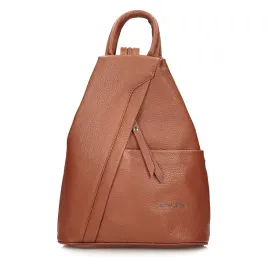 plecak-miejski-damski-skorzany-asymetryczne-zapiecie-pomaranczowy-f170