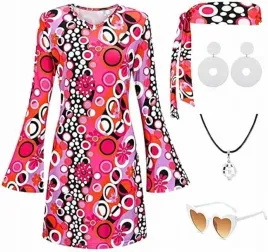 stroj-przebranie-kostium-hipiska-hipiski-hipis-kwiaty-lata-60-70-80-r-m