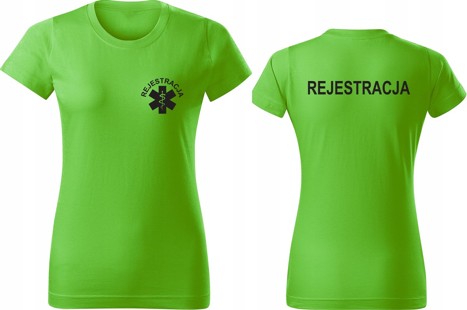 Damska koszulka z nadrukiem REJESTRACJA KL92 S