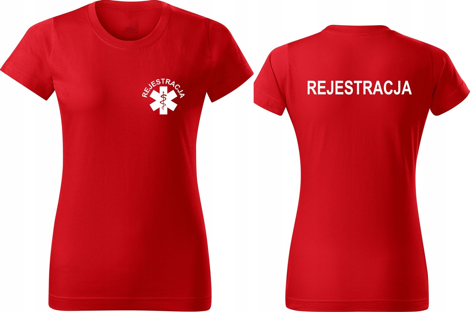 Damska koszulka z nadrukiem REJESTRACJA KL07 XL