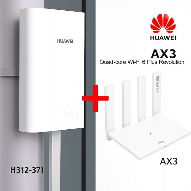 Router 5G 4G Huawei H312-371 + Ax3 Idu Odu Na Karte Bez Simlocka Agregacja