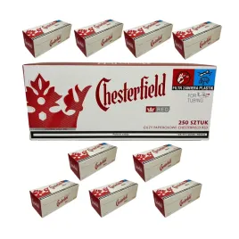 gilzy-papierosowe-chesterfield-red-250-tutki-gilza-ks-10x250-2500-gilz-8mm