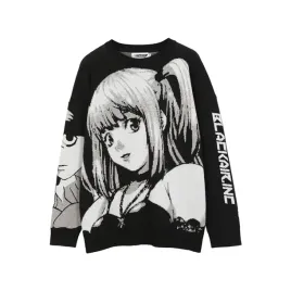 damska-bluza-sweter-anime-czarnooka-dziewczyna-manga-xl
