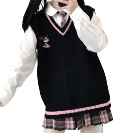 damski-sweter-kamizelka-uczennicy-anime-motyw-kuromi-m