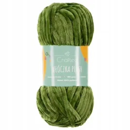 wloczka-do-szydelkowania-plush-puszysta-chenille-6-mm-oliwkowa-zielen-34