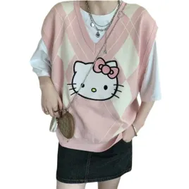 damski-sweter-anime-hello-kitty-kamizelka-w-romby-s