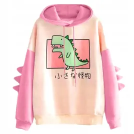 damska-bluza-z-kapturem-japonski-dinozaur-xxl