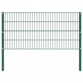 vidaxl-panel-ogrodzeniowy-ze-slupkami-zelazny-17-x-08-m-zielony
