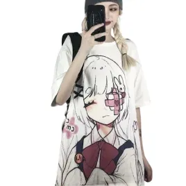 damska-koszulka-t-shirt-anime-manga-styl-kawaii-dziewczynka-oversize-xl