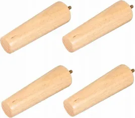 4x-wymienne-drewniane-stozkowe-nogi-meblowe-latwa-instalacja-15-x-6-x-4-cm