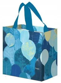 mocna-torba-zakupowa-z-motywem-lisci-mini-10l-kolorowe-listki-niebieskie