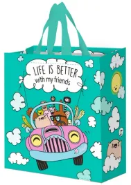 mocna-torba-zakupowa-laminowana-wesoly-samochodzik-14l-turkusowy-30x14x33cm
