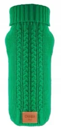 elastyczny-gruby-golf-z-kolnierzem-dla-psa-chaba-wear-rozmiar-s-zielony