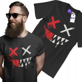 koszulka-meska-tshirt-nadruk-mroczna-halloween-usmiech-horror-streetwear