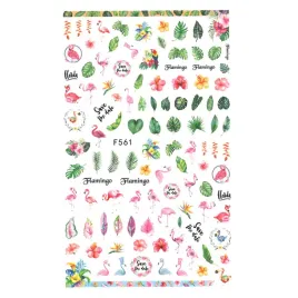 naklejki-do-paznokci-cienkie-samoprzylepne-rosliny-flamingi-f561