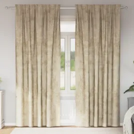 vidaxl-zaslony-welurowe-2-szt-z-oczkami-kremowe-260x140-cm