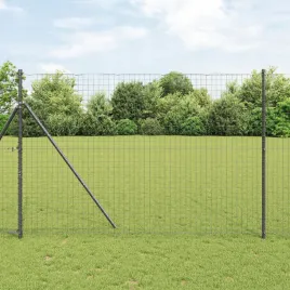 vidaxl-slupki-ogrodzeniowe-52-szt-szare-o32-mm-200-cm-stal-ocynkowana