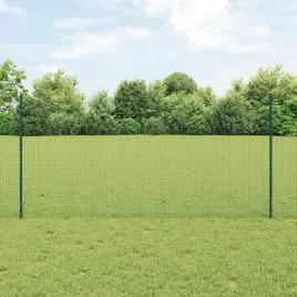 vidaxl-ogrodzenie-spawane-z-11-slupkami-u-zielone-12x25-m-stal