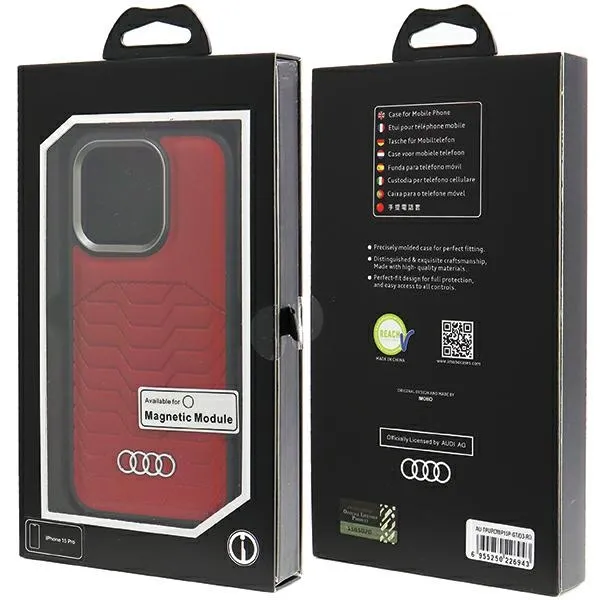 etui-audi-do-iphone-15-pro-czerwony-magsafe-stan-nowy