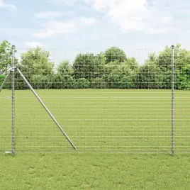 vidaxl-slupki-ogrodzeniowe-7-szt-o32-mm-210-cm-stal-ocynkowana