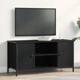 vidaxl-szafka-rtv-czarny-dab-100x40x50-cm-drewno-niezbedne-i-stal