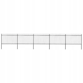 vidaxl-ogrodzenie-z-pretow-z-grotami-stalowe-85-x-12-m-czarne