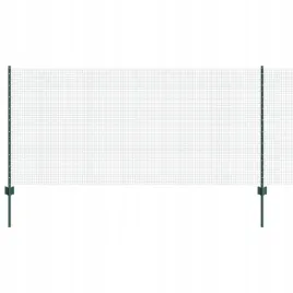 vidaxl-ogrodzenie-z-drutu-spawanego-z-44-slupkami-u-zielone-1x100-m-stalowe