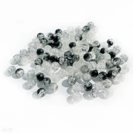koraliki-szklane-spekane-8-mm-100-szt-biale-czarne-szare-popekane