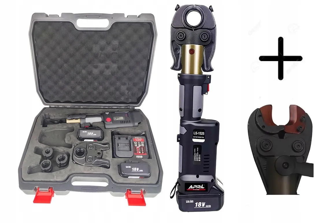zaciskarka-do-rur-kabli-praska-hydrauliczna-akumulatorowa-18v-obcinak-cu-al-stan-nowy