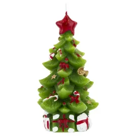 zielona-parafinowa-ozdobna-swieca-choinka-dekoracja-bozonarodzeniowa-18-cm