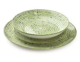 stripes-green-komplet-obiadowy-18cz-27-19-20cm-miska-550ml