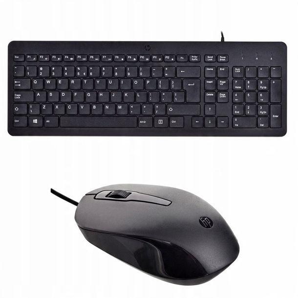 ZESTAW KLAWIATURA I MYSZKA HP przewodoway NISKOPROFILOWY 1600DPI USB