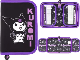 kuromi-black-piornik-szkolny-dwuklapkowy-rozkladany-hello-kitty-majewski