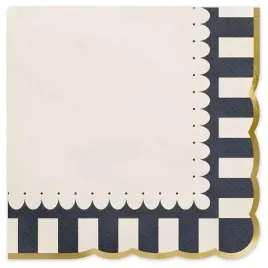 serwetki-papierowe-pajak-kremowo-czarny-partydeco-33-cm-12-szt