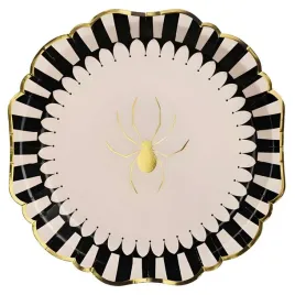talerzyki-papierowe-pajak-kremowo-czarny-partydeco-23-cm-6-szt