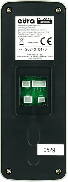 domofon-eura-adp-34a3-czarny-waga-z-opakowaniem-0-6-kg