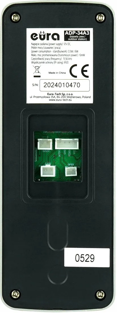 domofon-eura-adp-34a3-czarny-stan-nowy